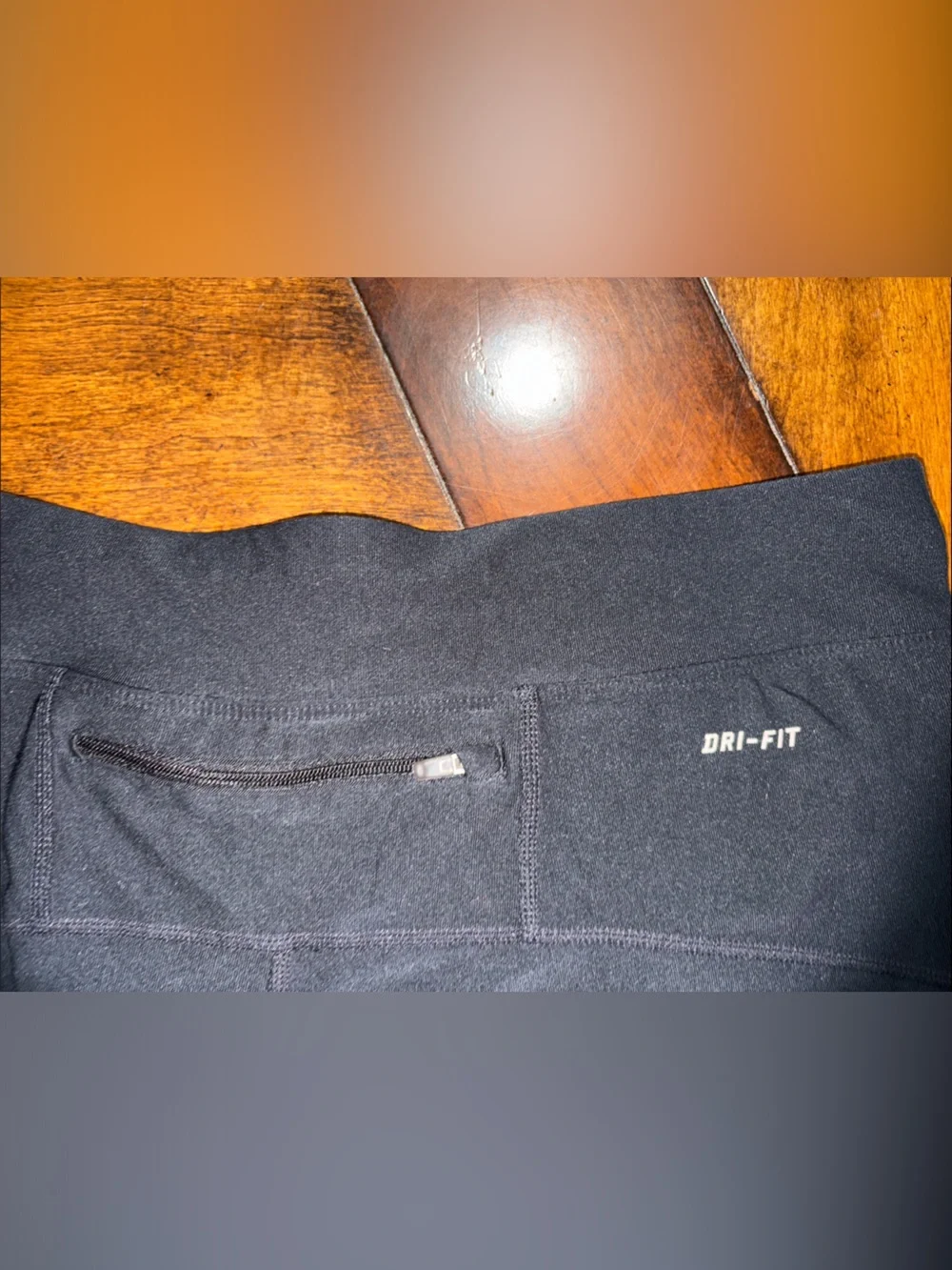 Nike Dri-Fit Black Women’s Athletic Running Leggings Reflective Swoosh Size XL